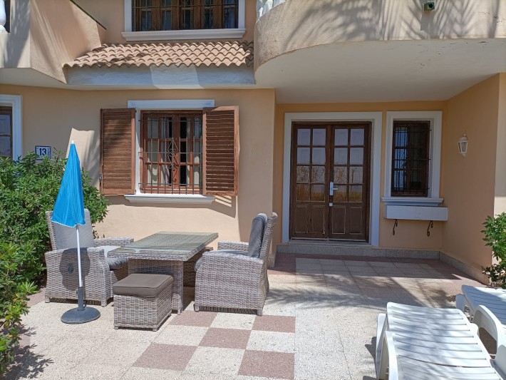 Front line apartment in fantastic location on La Zenia Beach