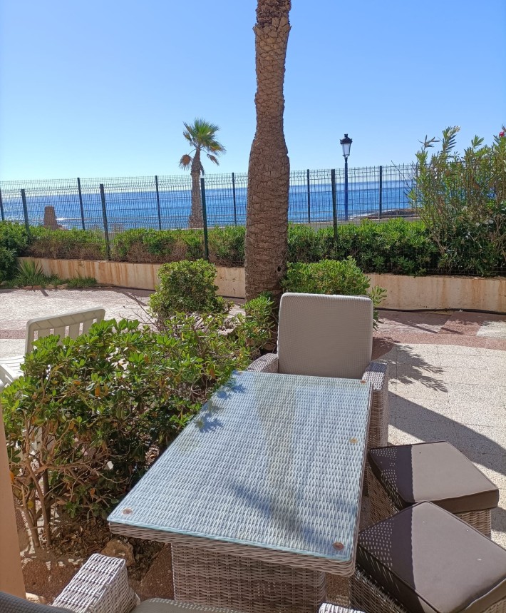Front line apartment in fantastic location on La Zenia Beach