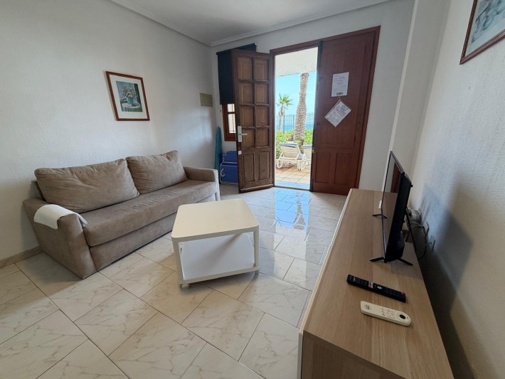 Front line apartment in fantastic location on La Zenia Beach